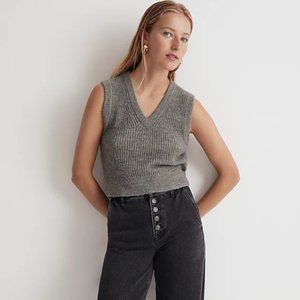 Madewell The Fineloft Shrunken Sweater Vest